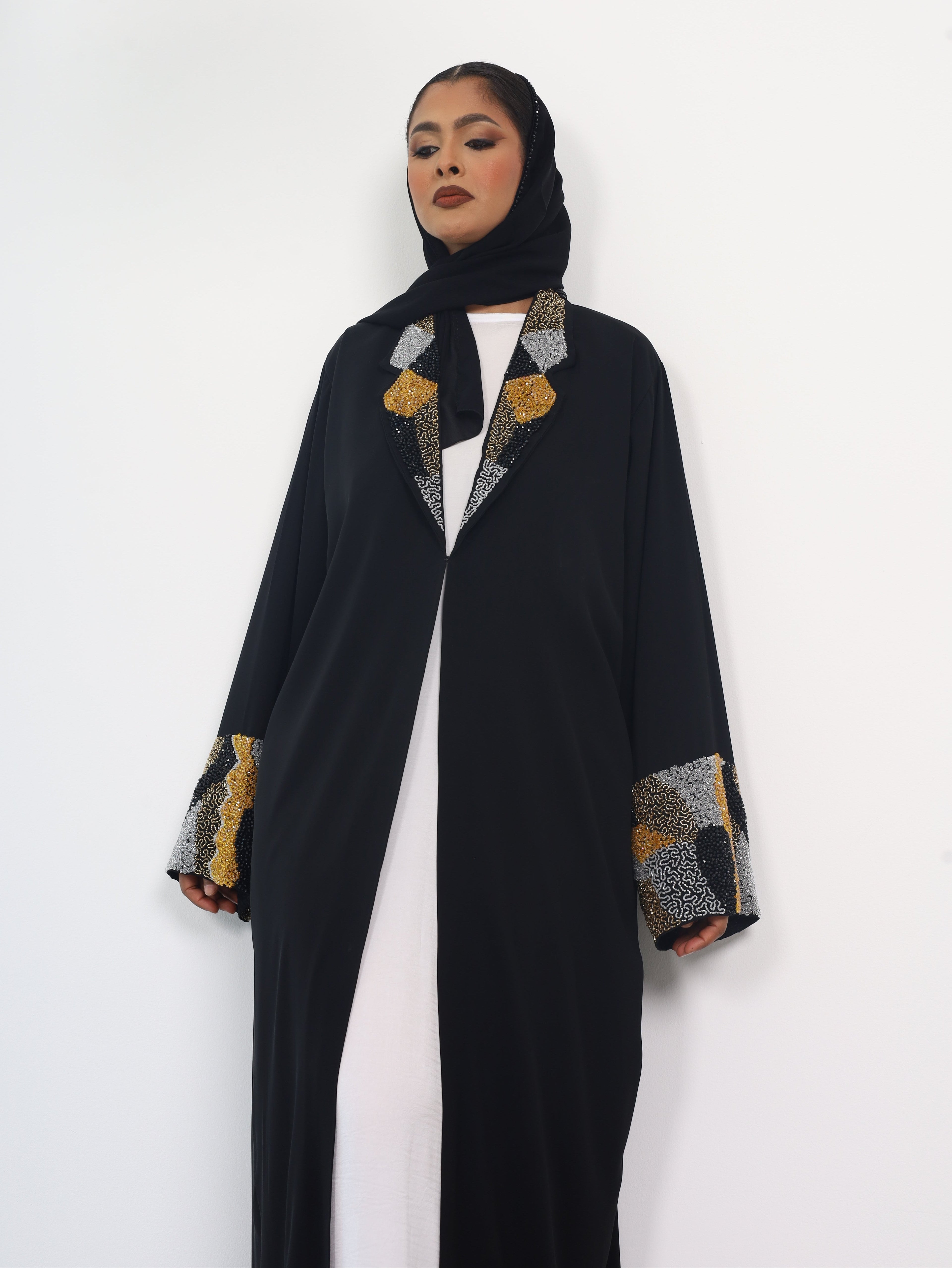 Nur Abaya Collar Set - MAISONASHSHIFA