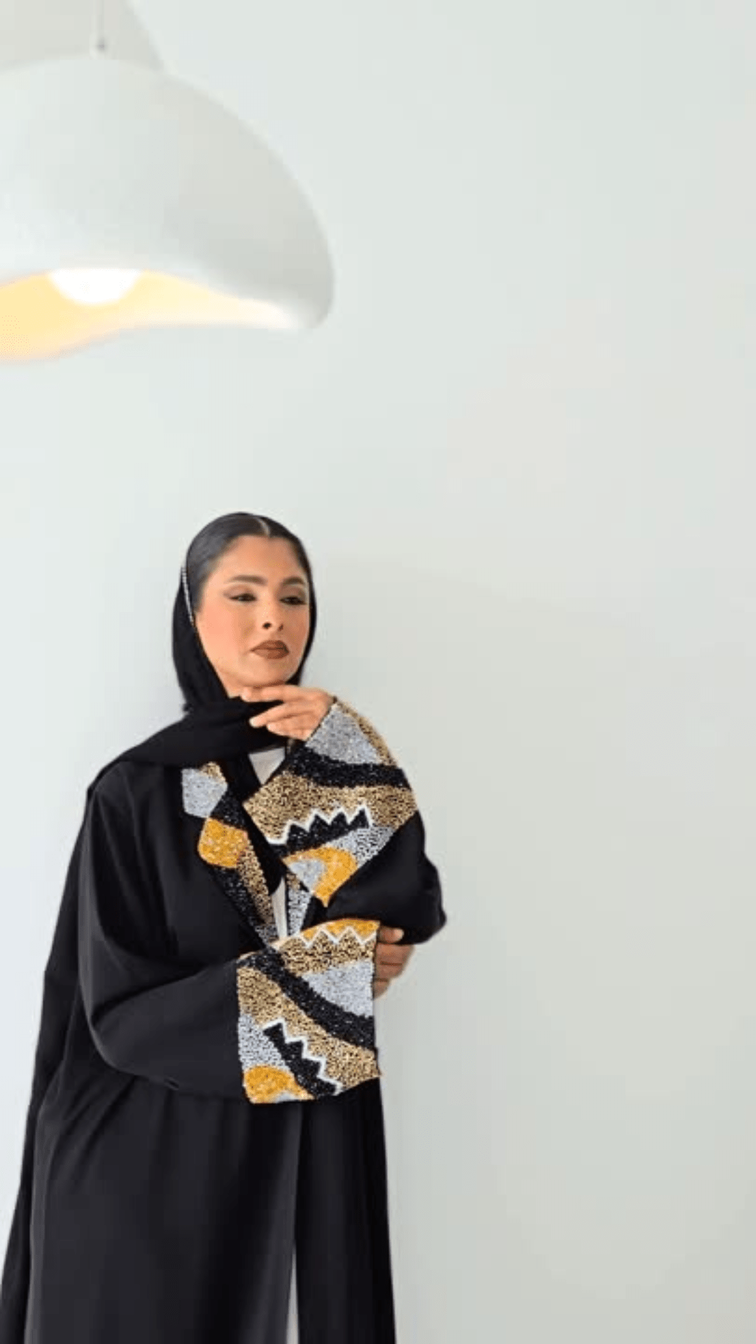 Nur Abaya Collar Set - MAISONASHSHIFA