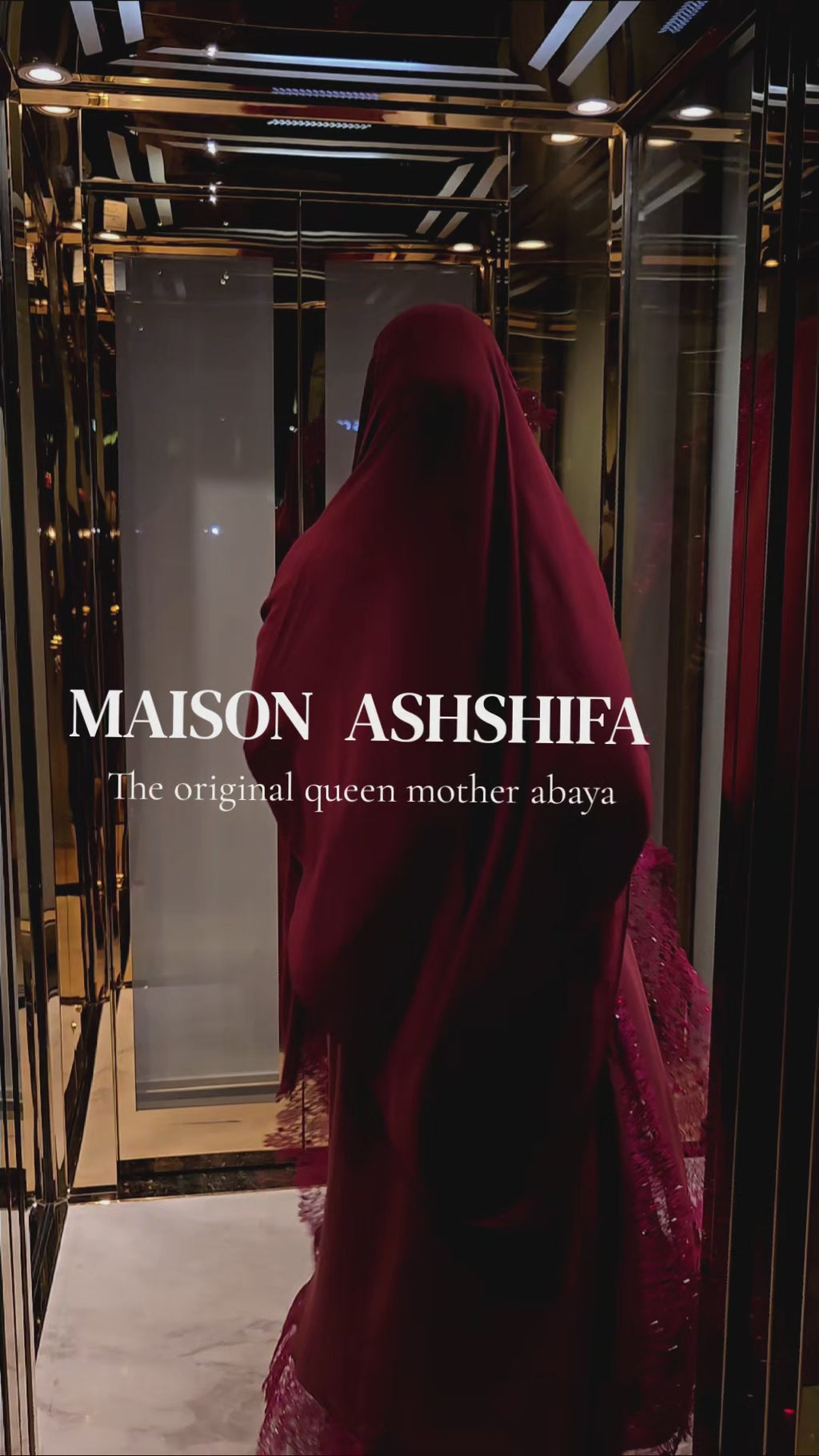 Ensemble abaya en dentelle Hind