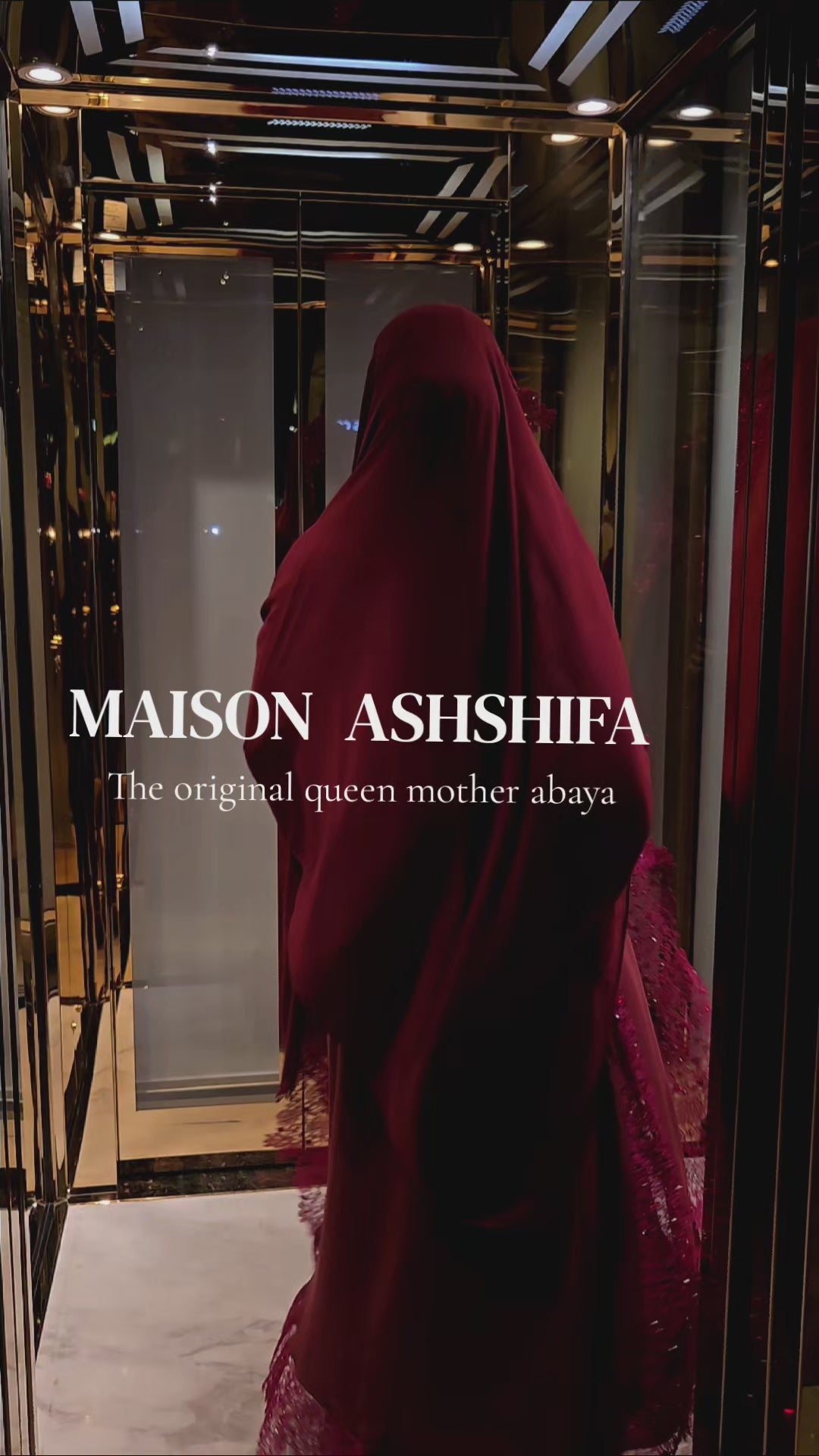 Ensemble abaya en dentelle Hind