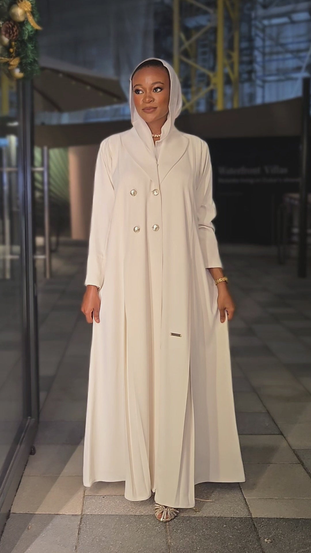 Loujain Collar Abaya Set