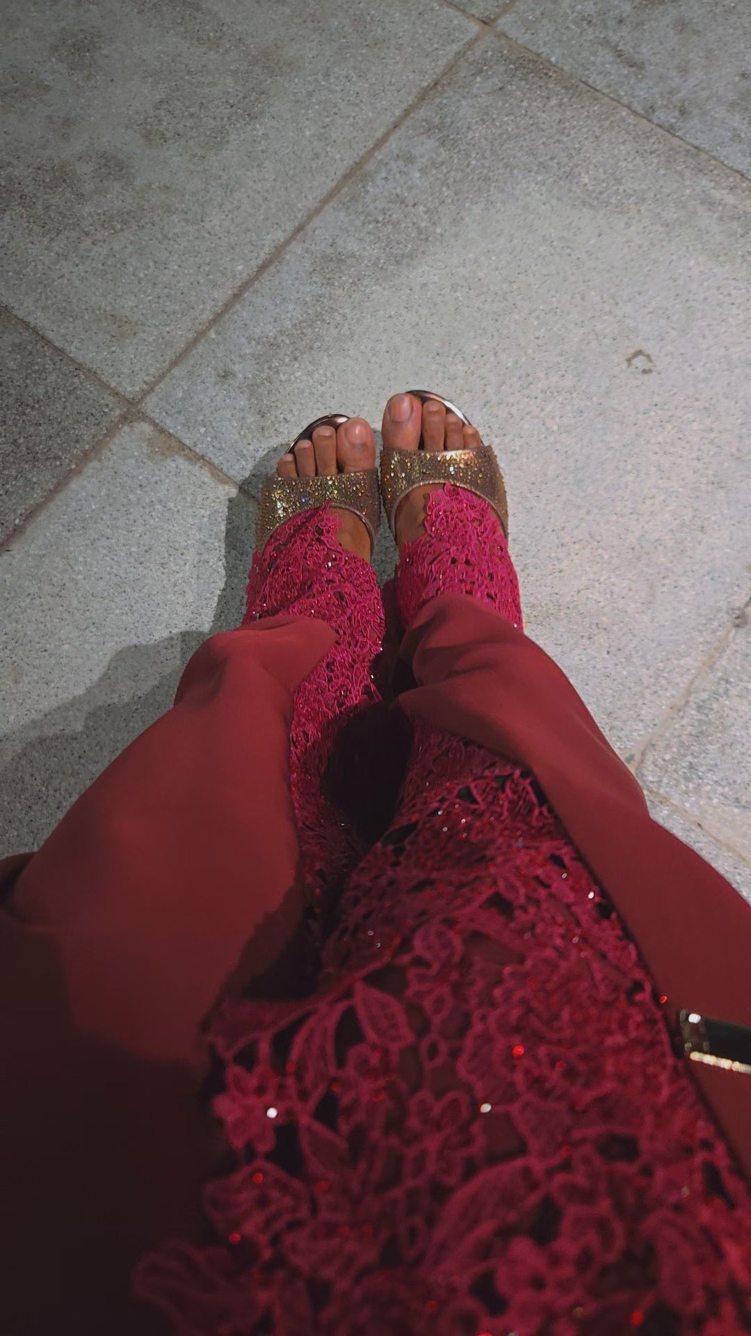 Queen Mother Lace Abaya Set