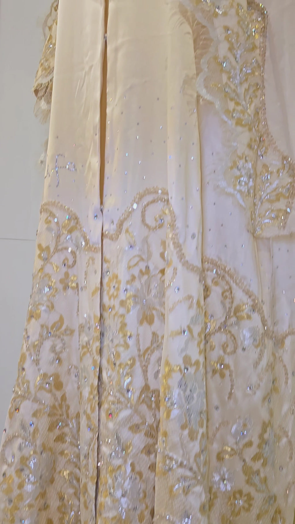 Thana Abaya - 100% Pure Silk Abaya + authentic certified Swarovski crystal gemstones.