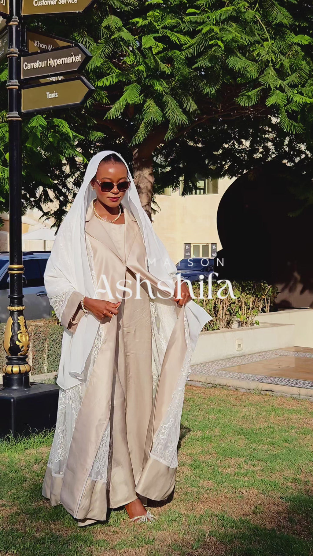 The Moza Bint Linen Abaya Set — SUNMER '26