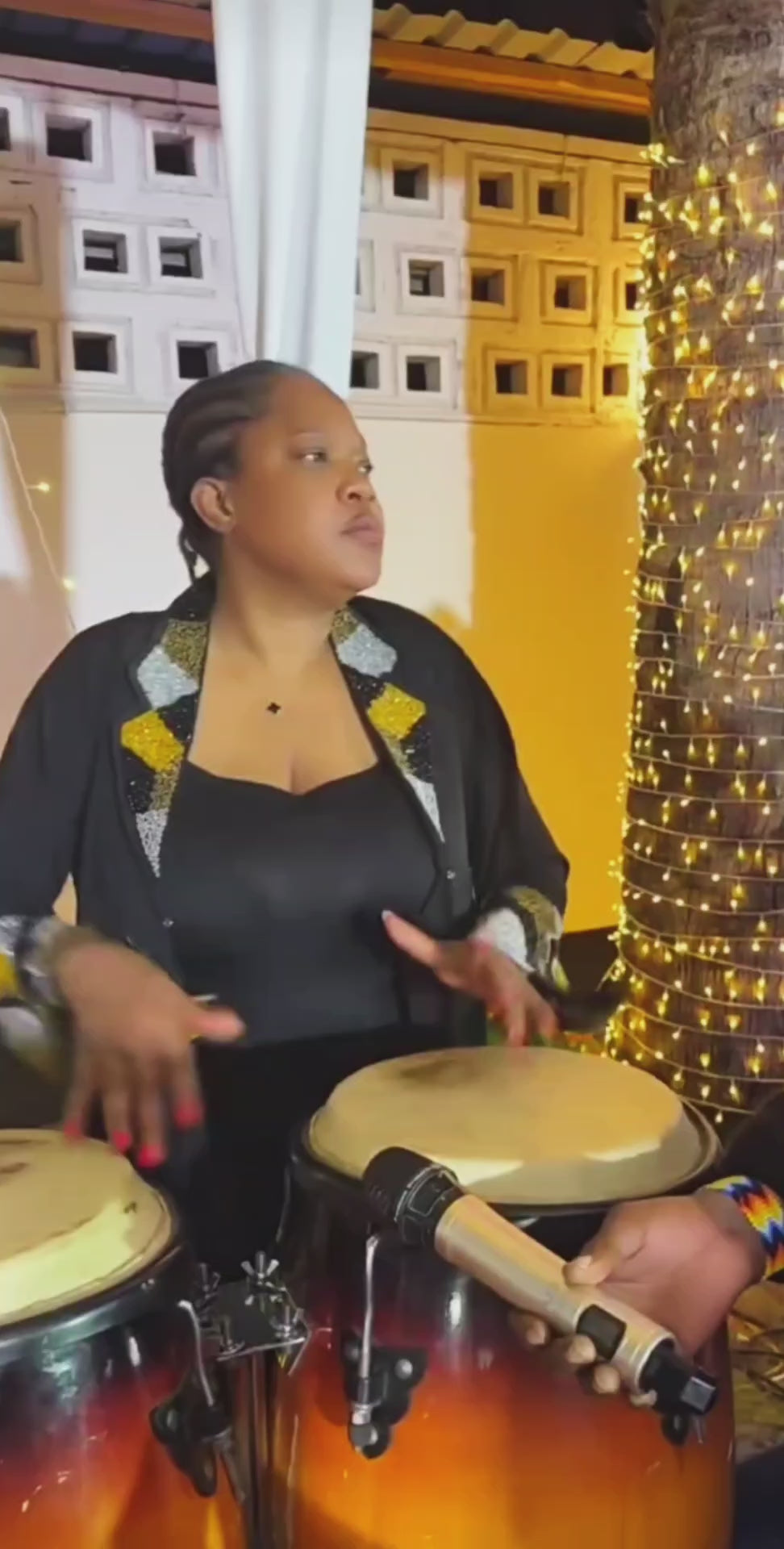 Nur Collar Abaya Set with beaded embellished collar and crystal tube-bead detail, three-piece set