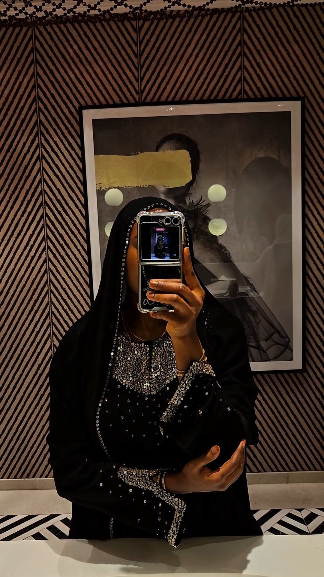 Dhahab Gold Abaya Set