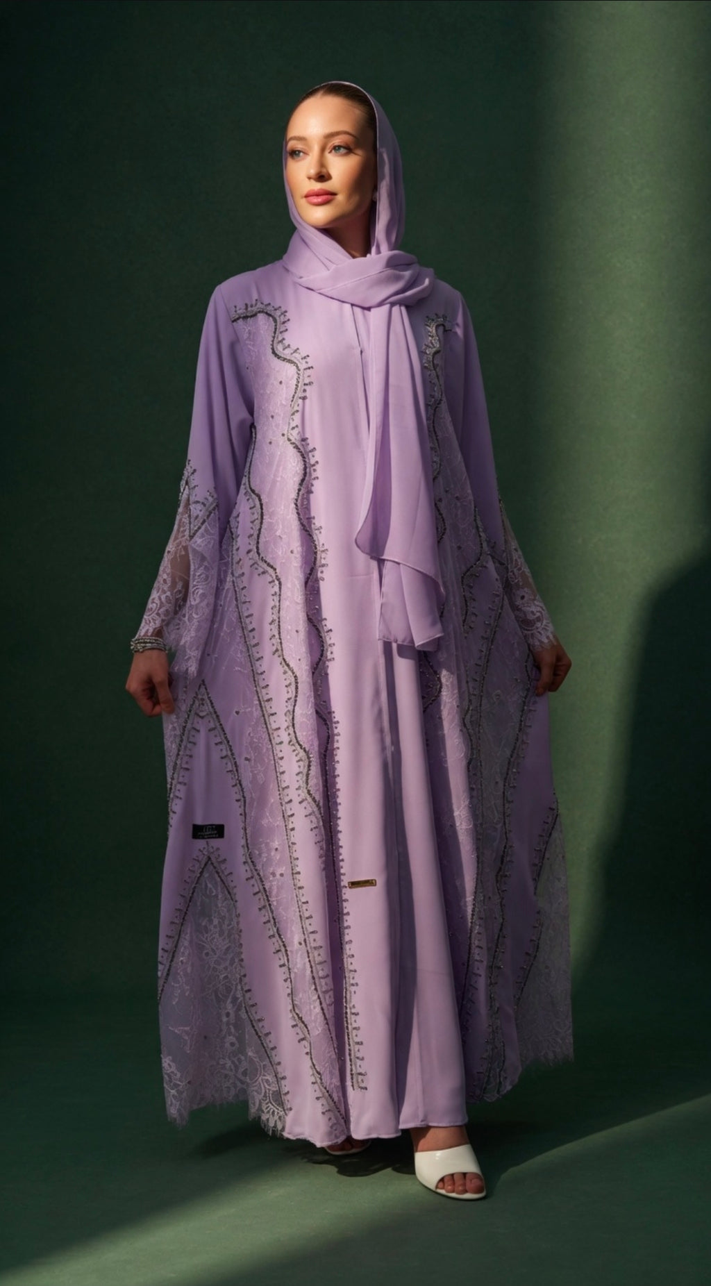 Yalwa Lace Abaya Set