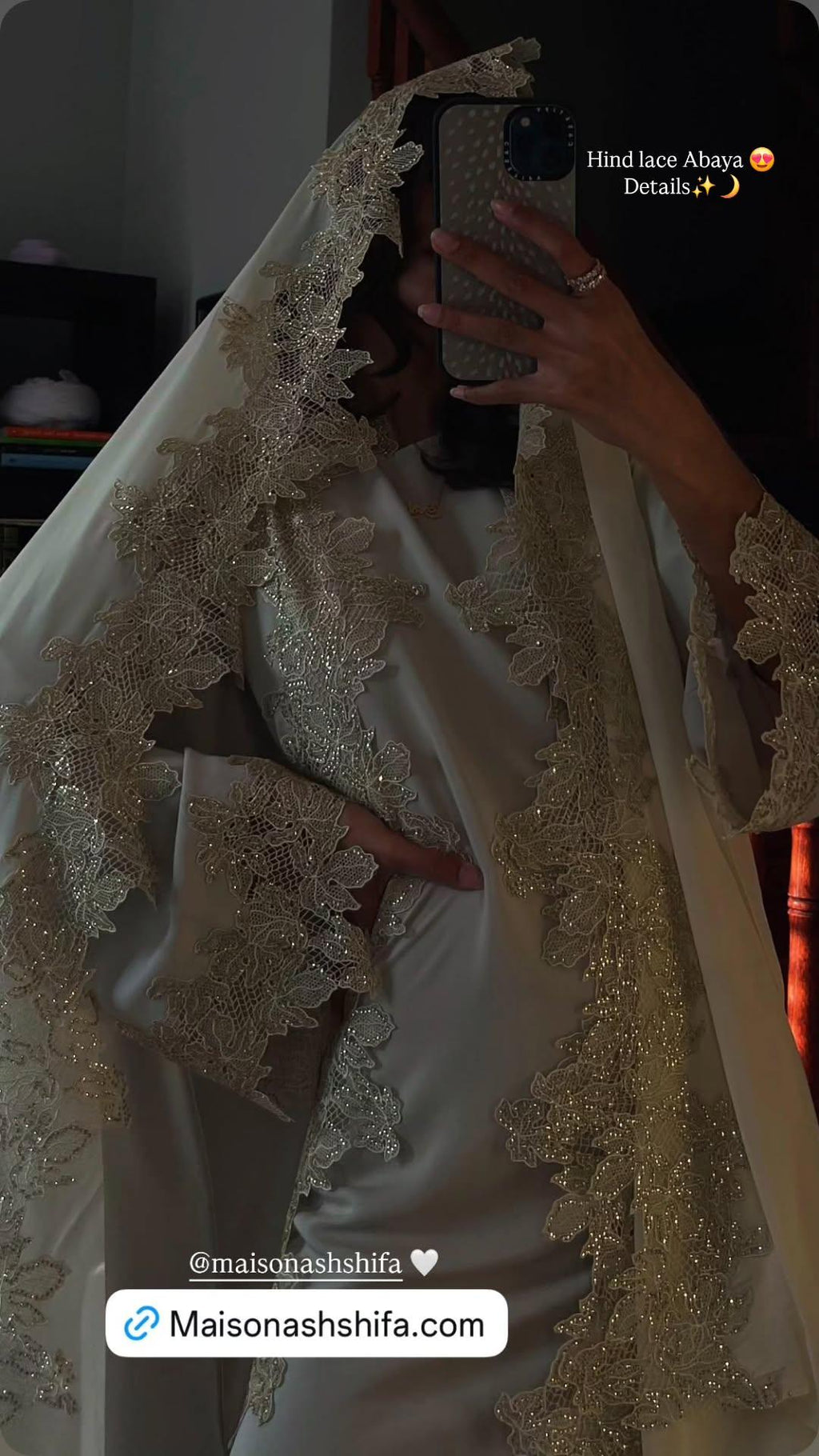 Hind Lace Abaya Set