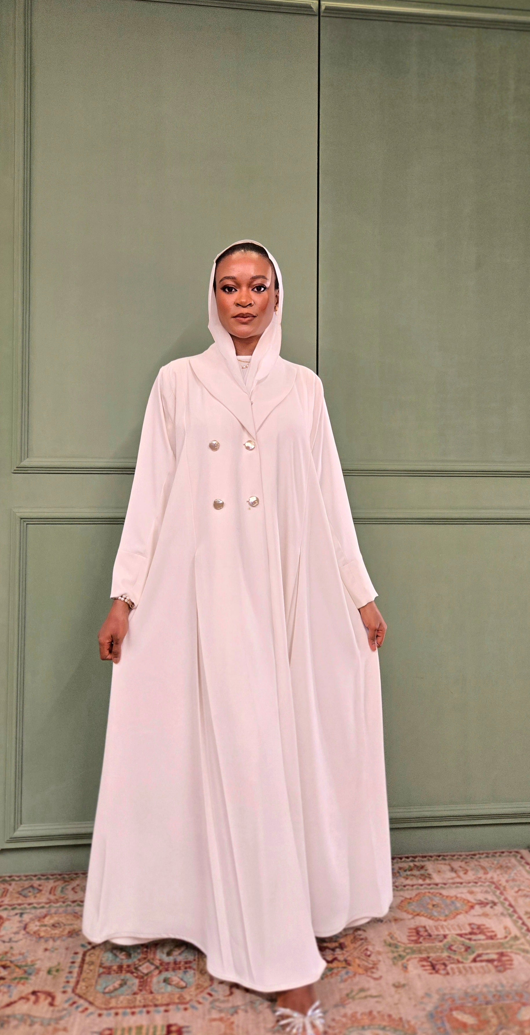 Loujain Collar Abaya Set