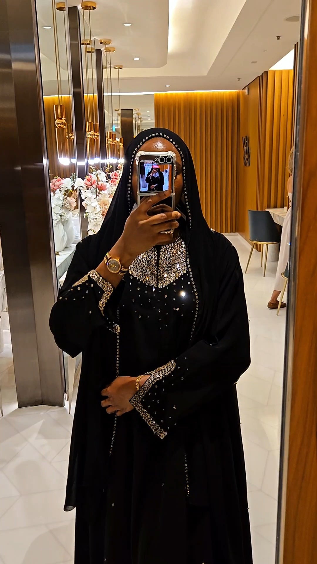 Dhahab Gold Abaya Set