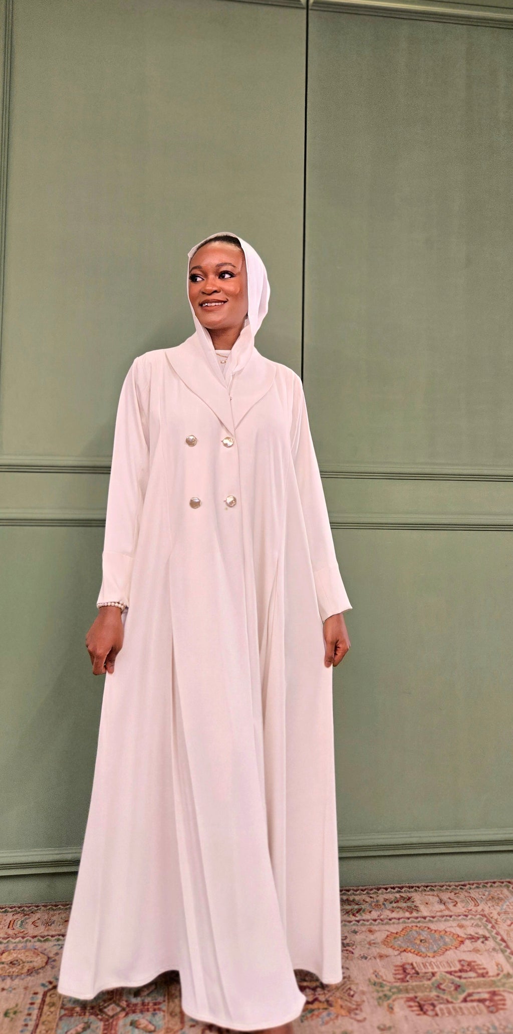 Loujain Collar Abaya Set