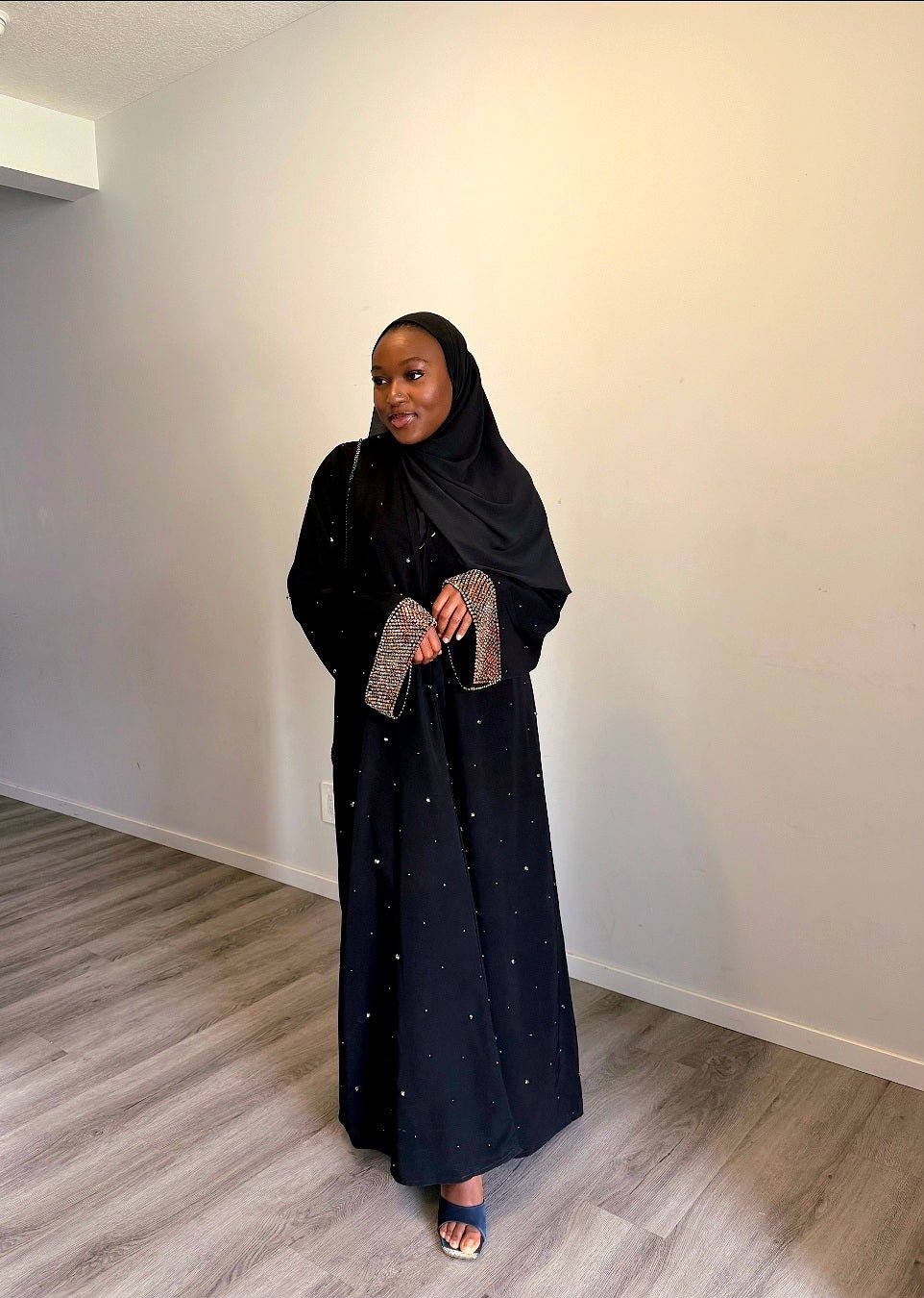Shams Rainbow Crystal Abaya Set - Maison Ashshifa