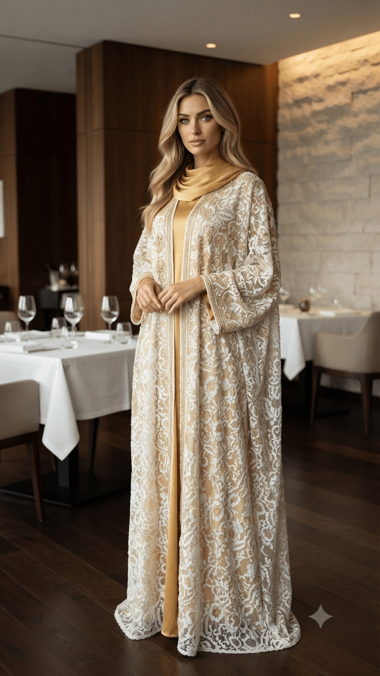 SUNMER 26 — Complete 4 Lace × 1 Linen Group Set - Maison Ashshifa