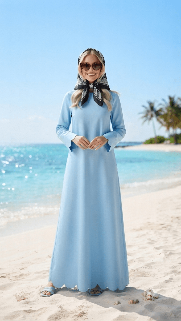 The SUNMER Linen Dress - Maison Ashshifa